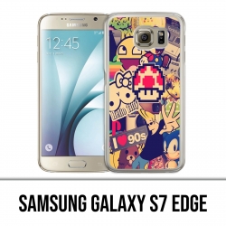Custodia per Samsung Galaxy S7 Edge - adesivi vintage 90S