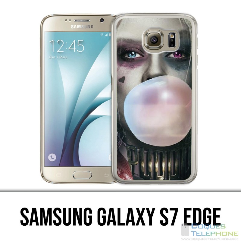 Custodia per Samsung Galaxy S7 Edge - Suicide Squad Harley Quinn Bubble Gum
