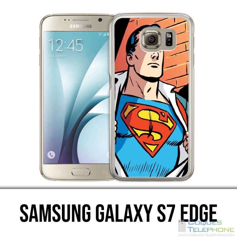 Samsung Galaxy S7 Edge Hülle - Superman Comics