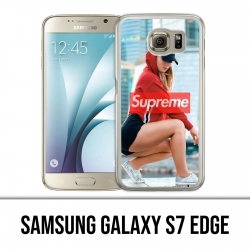 Samsung Galaxy S7 Edge Hülle - Supreme Girl Back