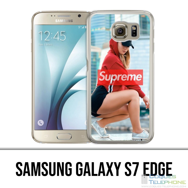 Samsung Galaxy S7 Edge Case - Supreme Girl Back