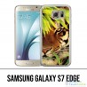 Custodia per Samsung Galaxy S7 Edge - Foglie di tigre