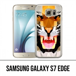 Samsung Galaxy S7 Edge Hülle - Geometric Tiger