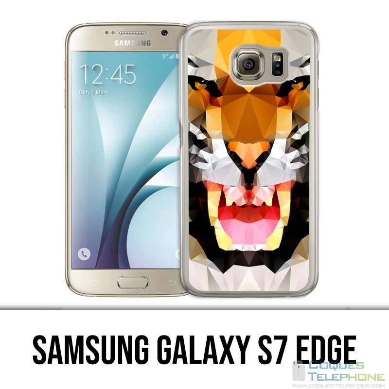 Samsung Galaxy S7 edge case - Geometric Tiger