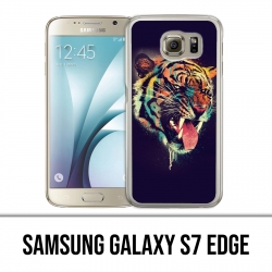 Coque Samsung Galaxy S7 EDGE - Tigre Peinture