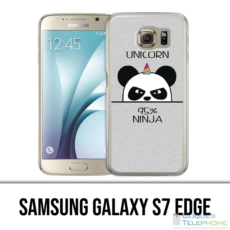 Samsung Galaxy S7 Edge Hülle - Unicorn Ninja Panda Unicorn