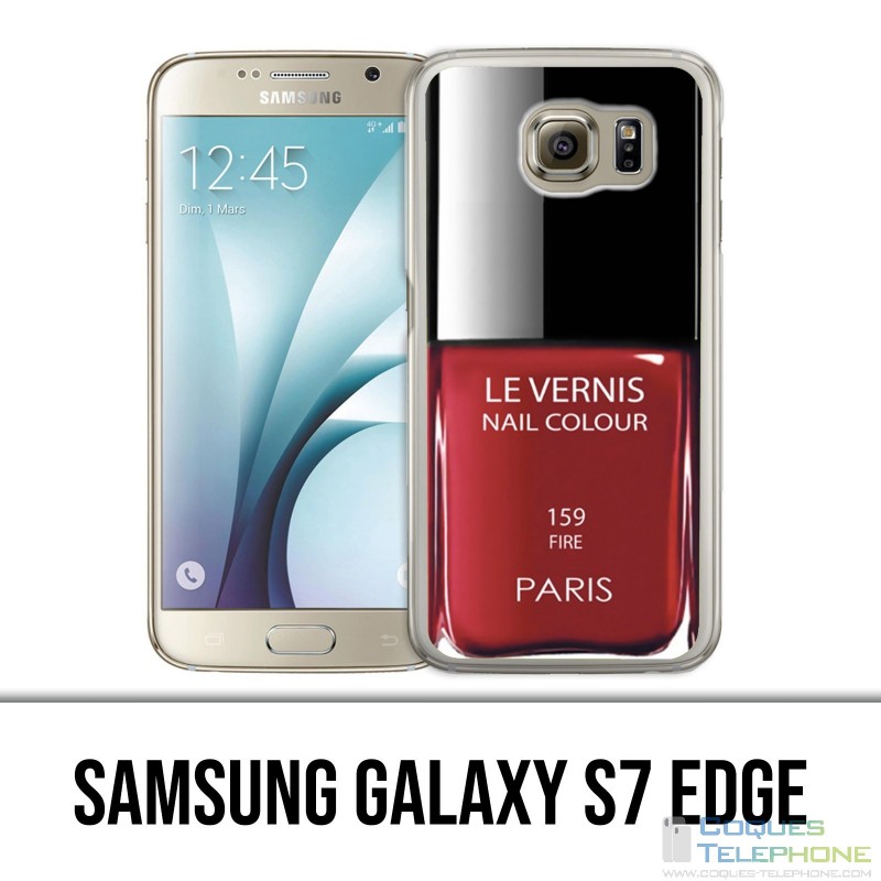 Carcasa Samsung Galaxy S7 edge - Barniz rojo parisino