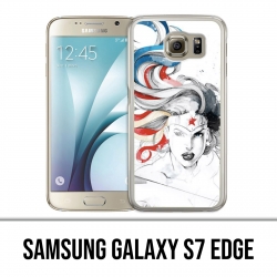 Samsung Galaxy S7 Edge Hülle - Wonder Woman Art Design