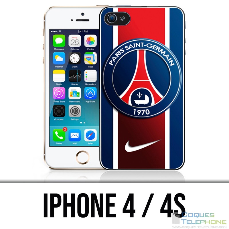 Coque iPhone 4 / 4S - Paris Saint Germain Psg Nike