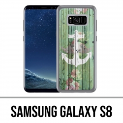 Coque Samsung Galaxy S8 - Ancre Marine Bois