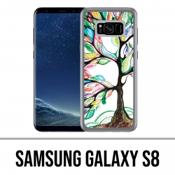 Samsung Galaxy S8 Hülle - Mehrfarbiger Baum