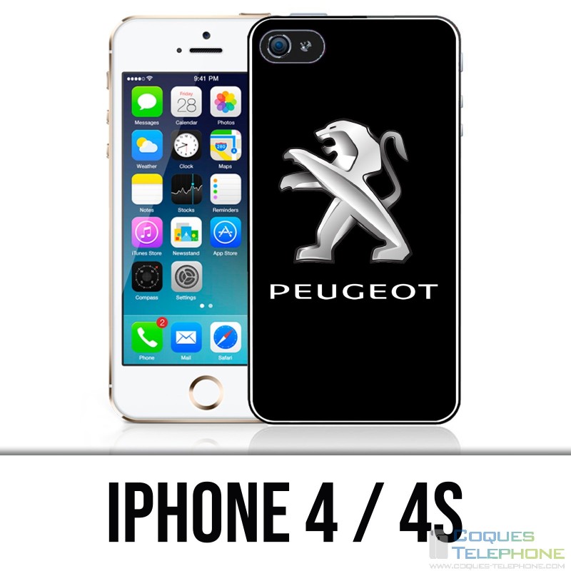 Custodia per iPhone 4 / 4S - Logo Peugeot