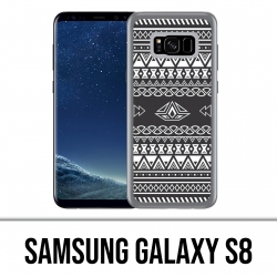 Samsung Galaxy S8 Hülle - Grey Azteque