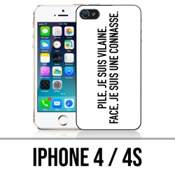 IPhone 4 / 4S Hülle - Vilaine Face Connasse Batterie