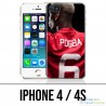 Coque iPhone 4 / 4S - Pogba Manchester