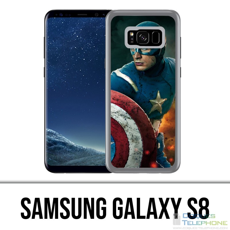 Samsung Galaxy S8 Hülle - Captain America Comics Avengers