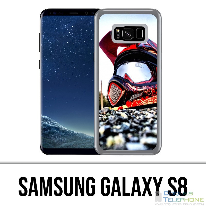Samsung Galaxy S8 case - Moto Cross Helmet