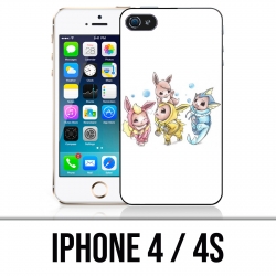 Coque iPhone 4 / 4S - Pokémon bébé Evoli évolution