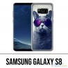 Coque Samsung Galaxy S8 - Chat Lunettes Galaxie