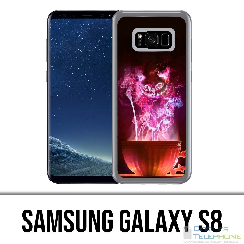 Custodia Samsung Galaxy S8 - Tazza gatto Alice nel paese delle meraviglie