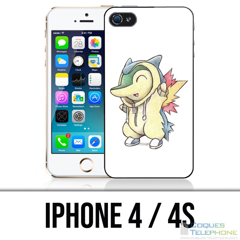 Coque iPhone 4 / 4S - Pokémon bébé héricendre