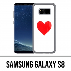 Samsung Galaxy S8 Hülle - Rotes Herz