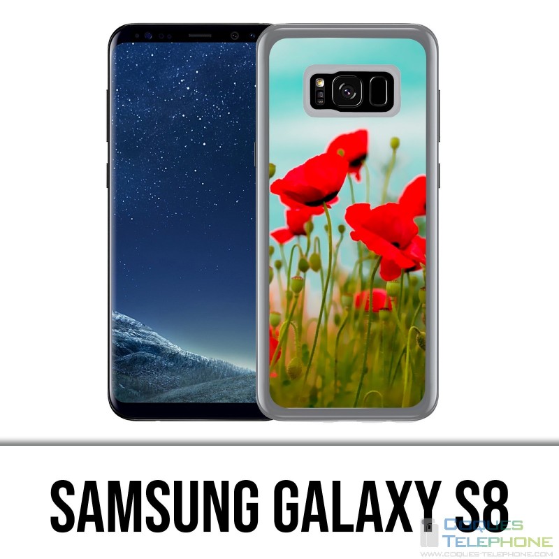 Samsung Galaxy S8 Hülle - Poppies 2