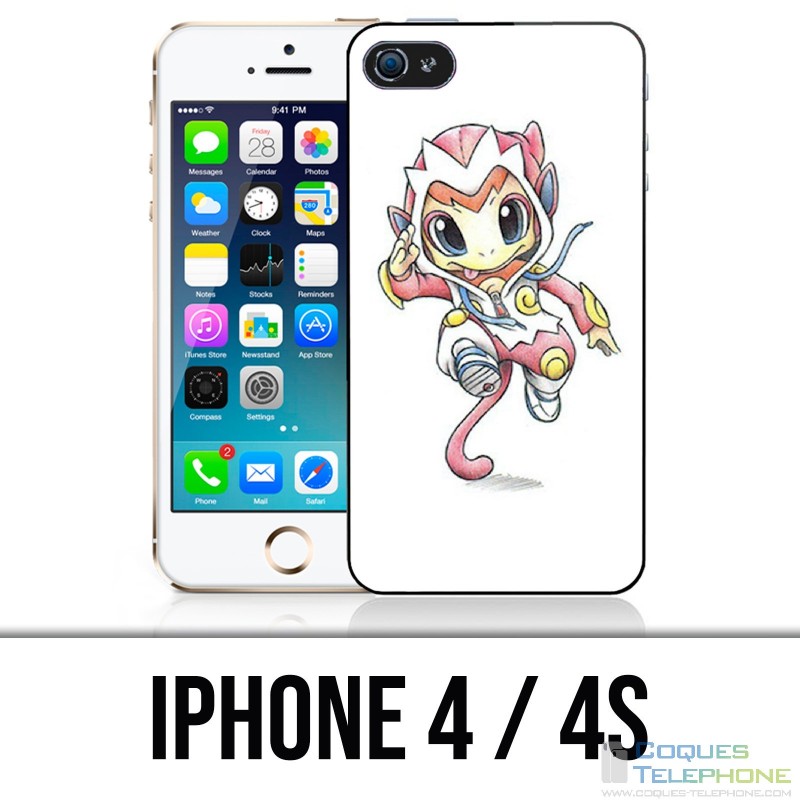 Coque iPhone 4 / 4S - Pokémon bébé Ouisticram