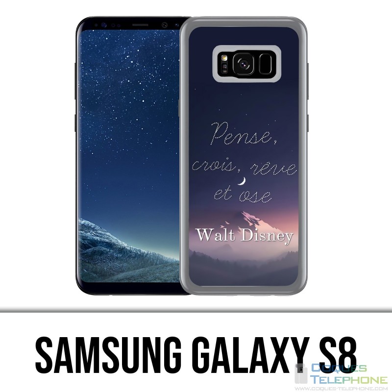Coque Samsung Galaxy S8 - Disney Citation Pense Crois Reve
