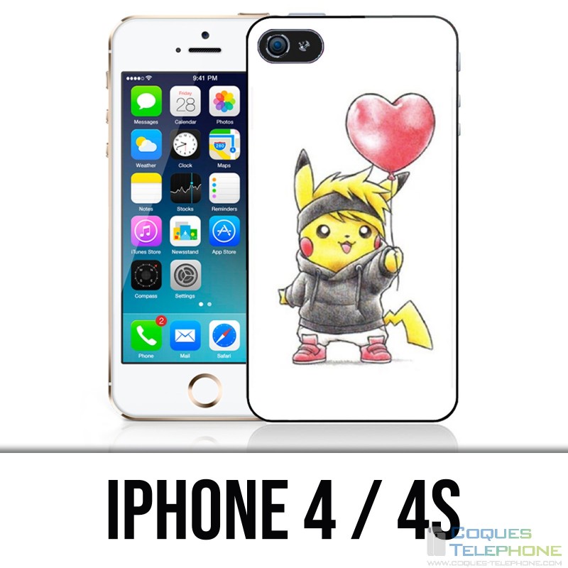 Custodia per iPhone 4 / 4S - Pokémon Pikachu Baby
