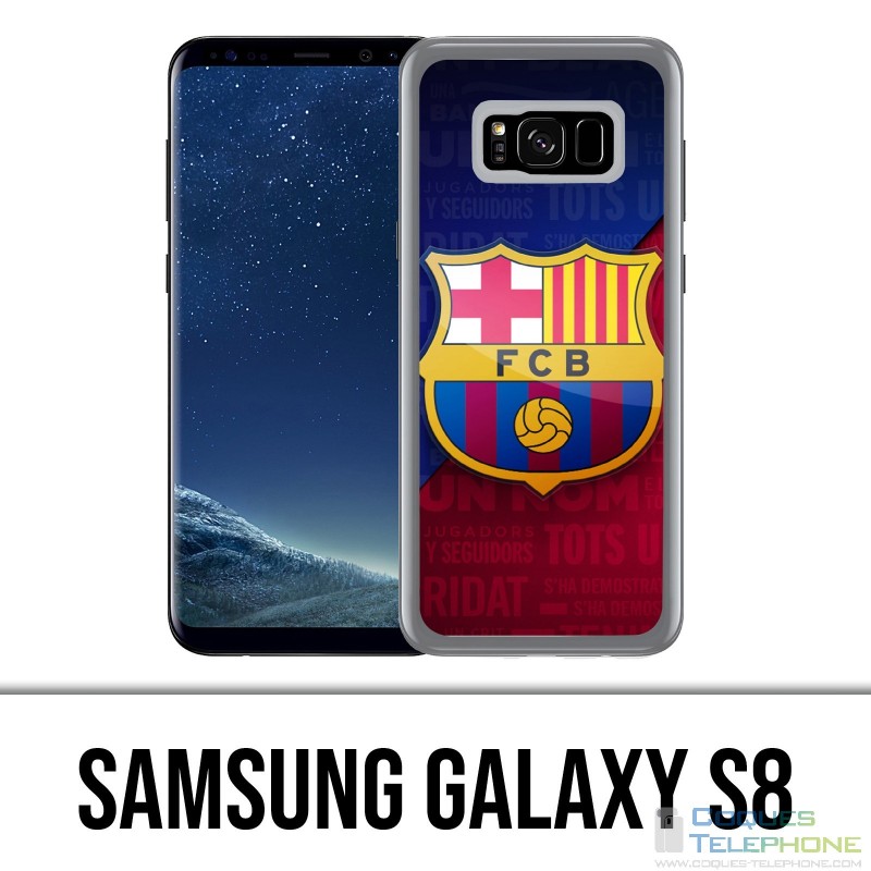 Coque Samsung Galaxy S8 - Football Fc Barcelone Logo