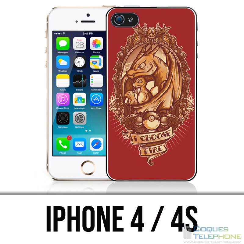 IPhone 4 / 4S case - Pokémon Fire