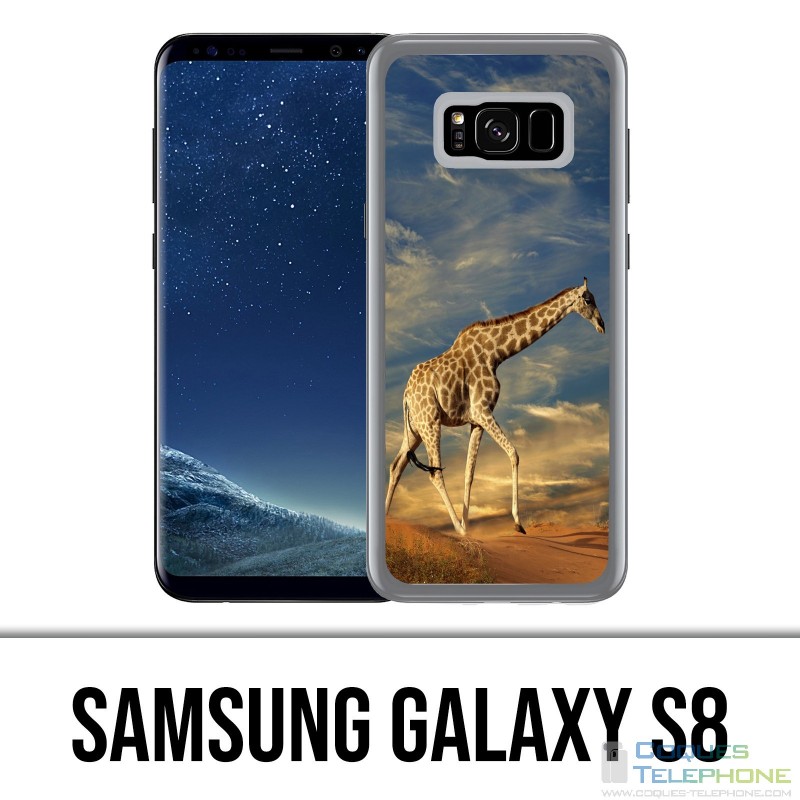 Coque Samsung Galaxy S8 - Girafe Fourrure