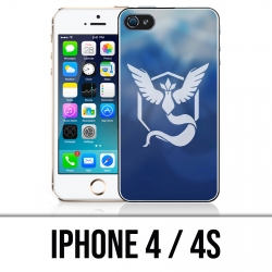 Funda iPhone 4 / 4S - Pokemon Go Team Azul Grunge