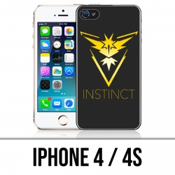 Funda iPhone 4 / 4S - Pokemon Go Team Amarillo Grunge