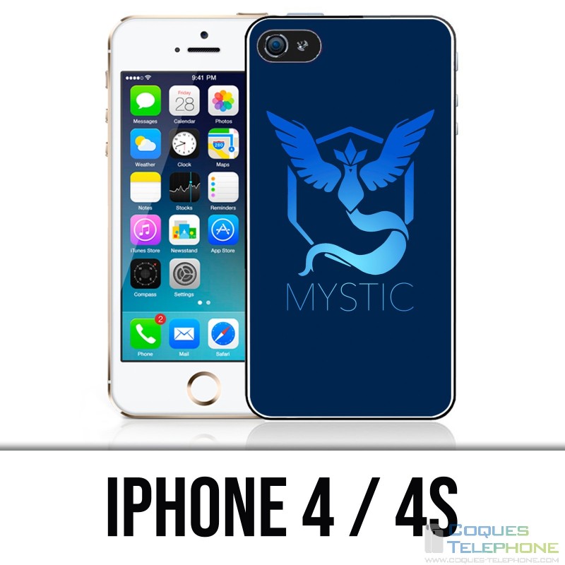Custodia per iPhone 4 / 4S: Pokémon Go Team Msytic Blue