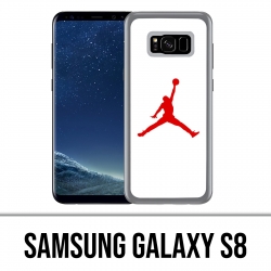 Coque Samsung Galaxy S8 - Jordan Basketball Logo Blanc
