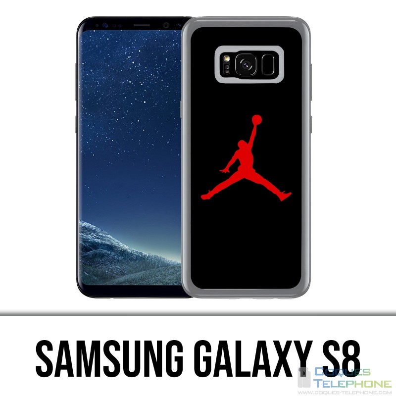 Samsung Galaxy S8 Hülle - Jordan Basketball Logo Schwarz