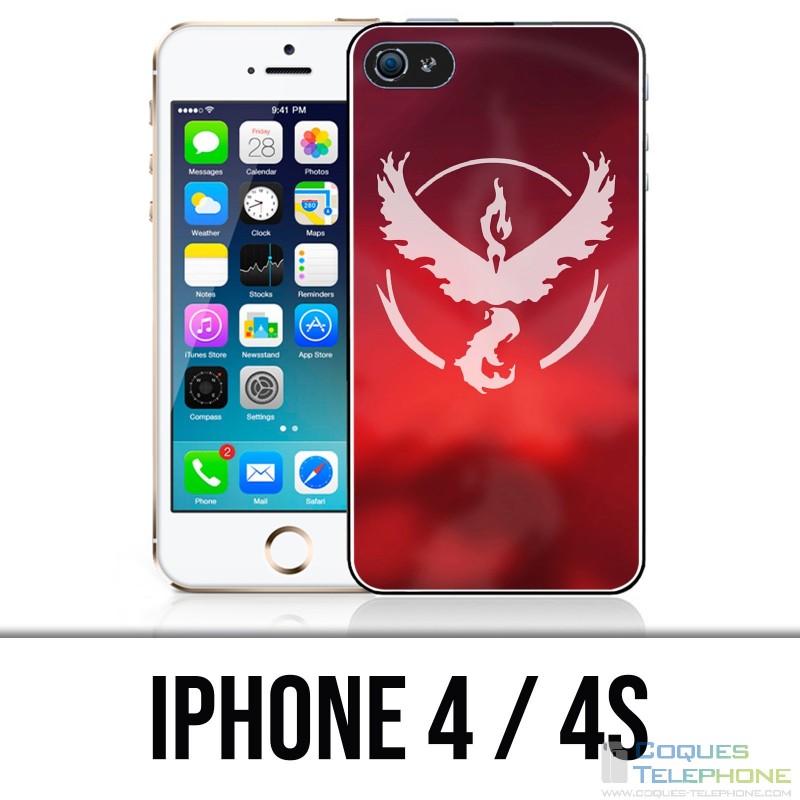 Custodia per iPhone 4 / 4S - Pokémon Go Team Rosso