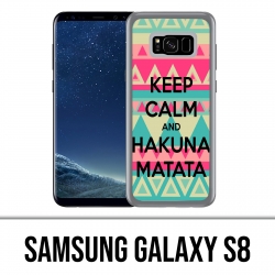 Carcasa Samsung Galaxy S8 - Mantenga la calma Hakuna Mattata