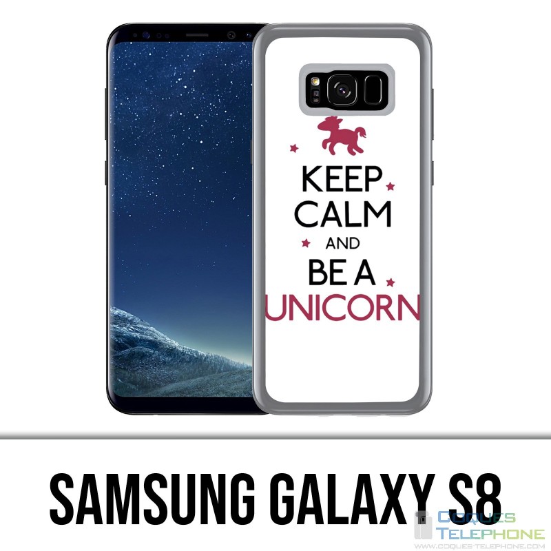 Samsung Galaxy S8 Hülle - Keep Calm Unicorn Unicorn