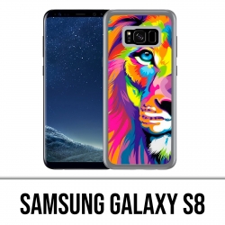 Samsung Galaxy S8 Hülle - Mehrfarbiger Löwe