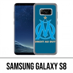 Custodia Samsung Galaxy S8 - Logo Om Marsiglia Grande sfondo blu