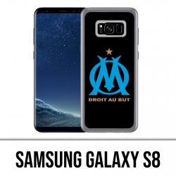 Coque Samsung Galaxy S8 - Logo Om Marseille Noir