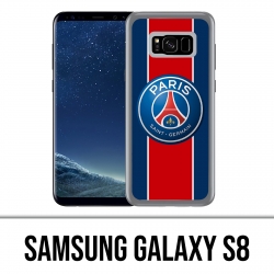 Coque Samsung Galaxy S8 - Logo Psg New Bande Rouge