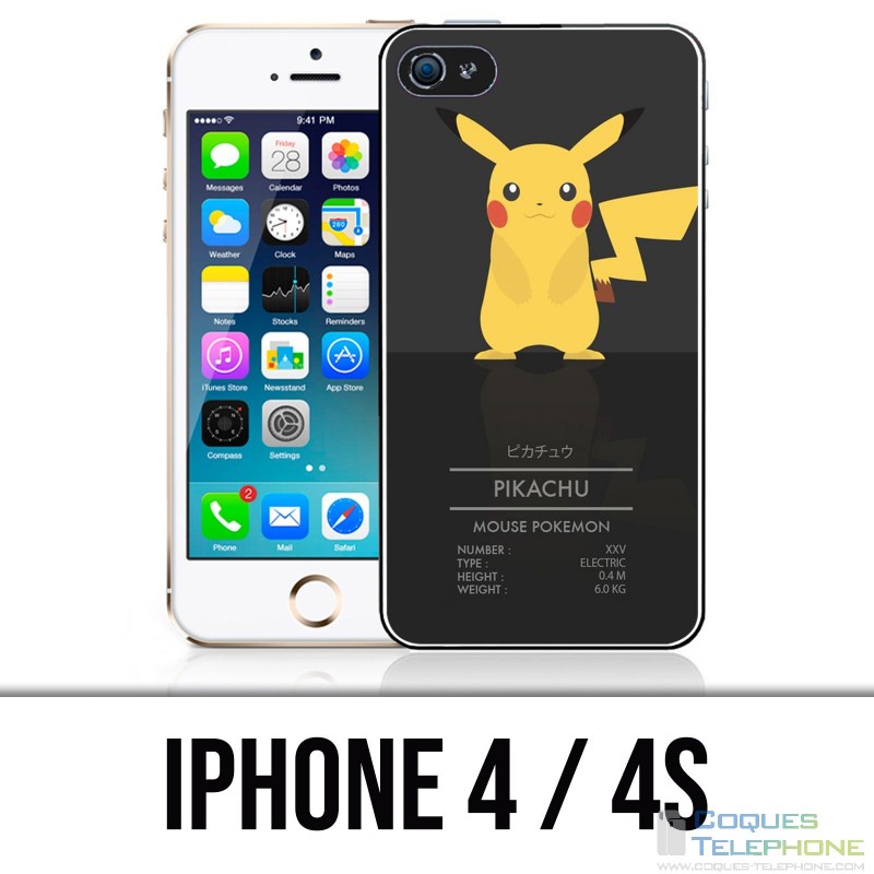 Custodia per iPhone 4 / 4S - Pokémon Pikachu