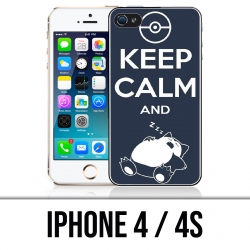 IPhone 4 / 4S Case - Pokemon Ronflex Keep Calm