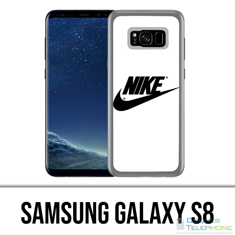 Custodia Samsung Galaxy S8 - Logo Nike bianco