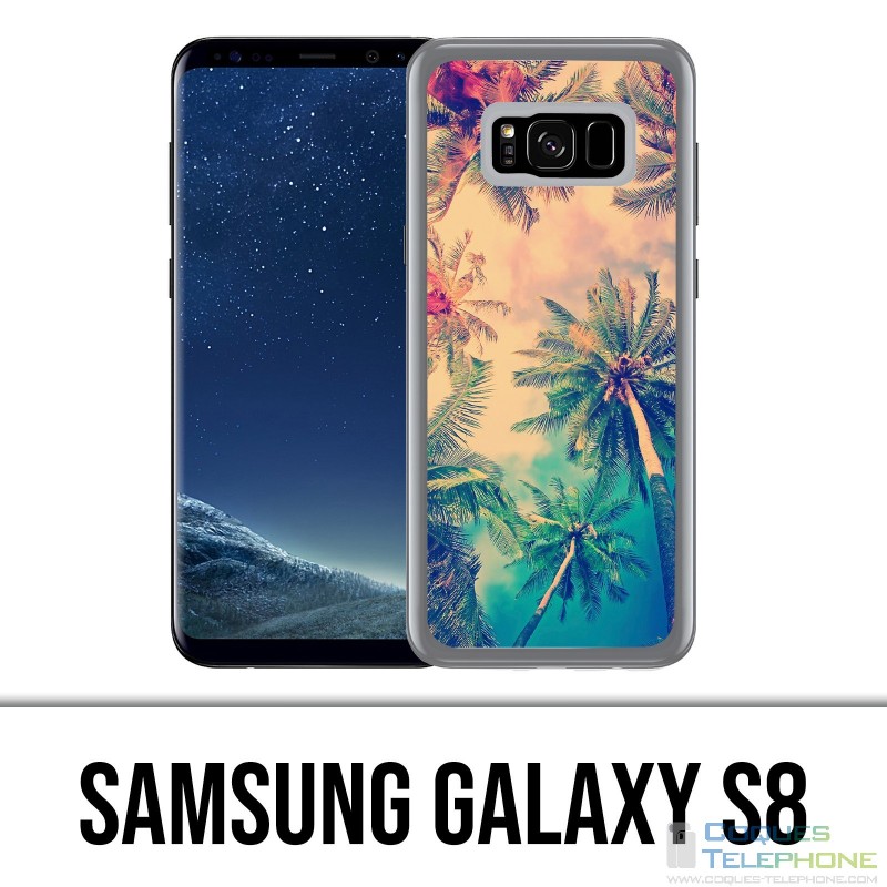 Coque Samsung Galaxy S8 - Palmiers