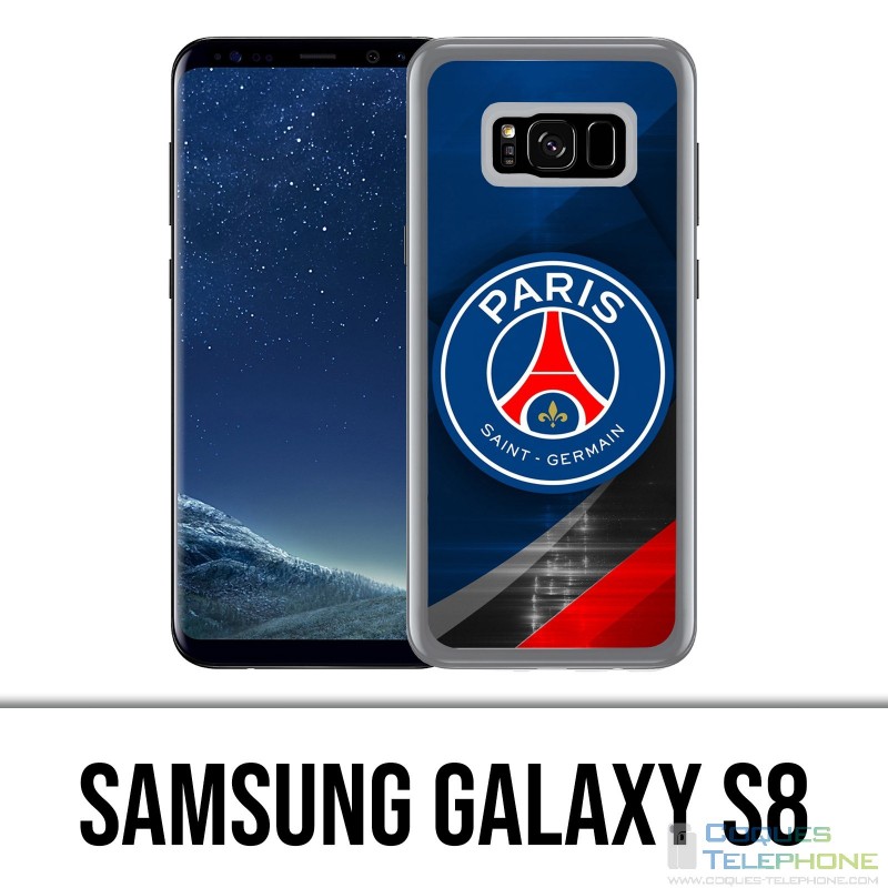 Samsung Galaxy S8 Hülle - PSG Logo Metal Chrome